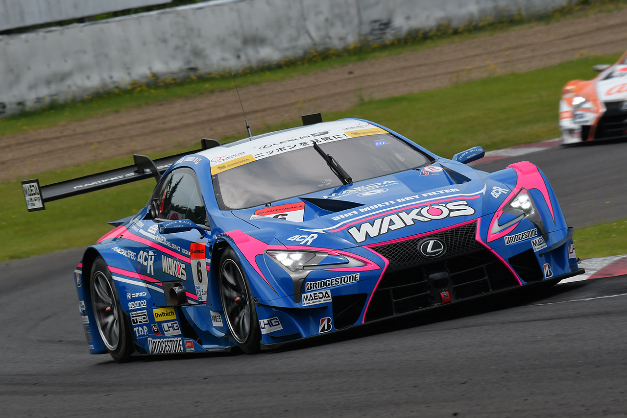 スーパーGT第4戦SUGOの公式練習トップタイムとなったWAKO'S 4CR LC500