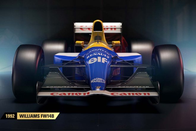 『F1 2017』に収録されるウイリアムズFW14B