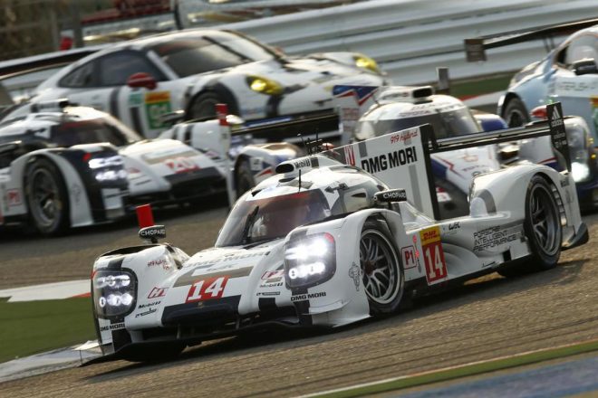 2014年の14号車ポルシェ919ハイブリッド。最終戦サンパウロではシリーズ復帰後初優勝を飾った。