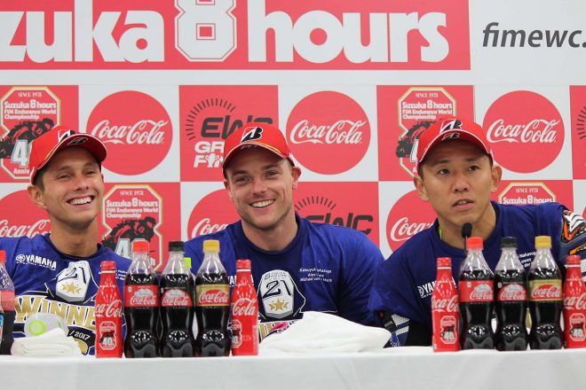 ヤマハ・ファクトリー・レーシング・チーム　中須賀克行／アレックス・ロウズ／マイケル・ファン・デル・マーク組