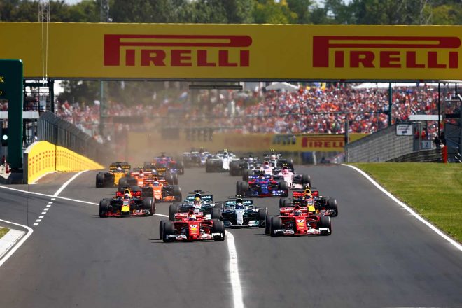 2017年F1第11戦ハンガリーGP スタートシーン
