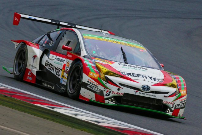 スーパーGT第5戦富士で3位表彰台を獲得し、「本来いるべき位置に戻ってきた（嵯峨宏紀）」31号車TOYOTA PRIUS apr GT
