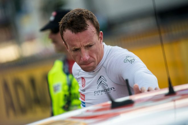 SS1でクラッシュしたクリス・ミーク（シトロエンC3 WRC）