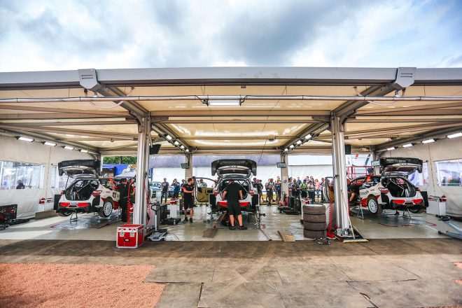 エストニアの拠点には、ホスピタリティなどの資材を置くという