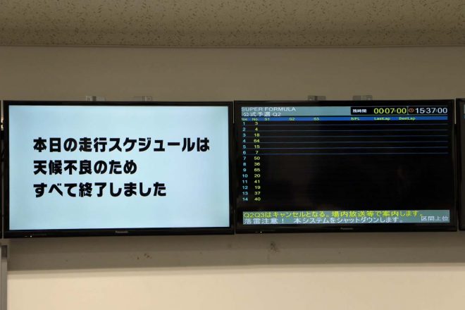 表示が消えていくモニター