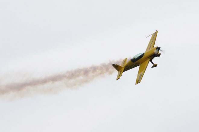 もてぎの空を飛ぶ室屋義秀