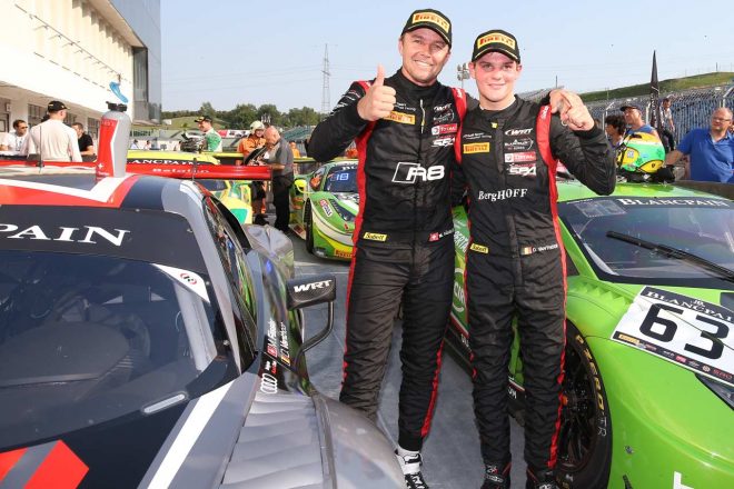 予選、予選レース、決勝レースを制しハットトリックを達成したマルセル・ファスラーとダリス・バンスール