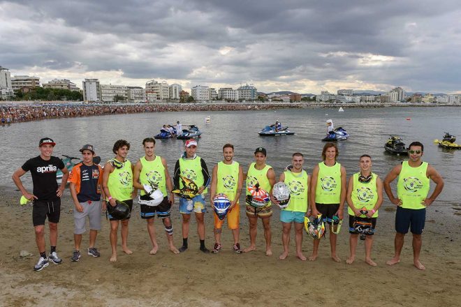 総勢11名のMotoGPライダーがプレイベントに参加した