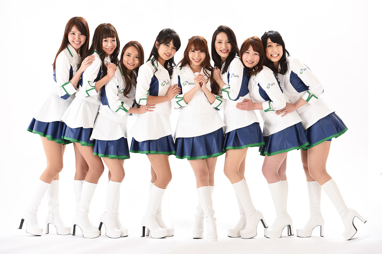 2017年に活動しているツインリンクもてぎエンジェルのメンバーたち