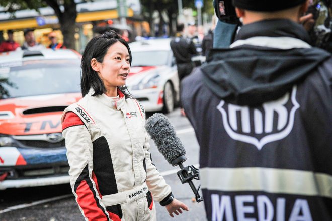 2位表彰台を獲得した足立さやか