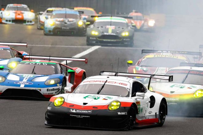 ポルシェ、フォード、フェラーリ、アストンマーチンが参戦しているLM-GTEプロクラス