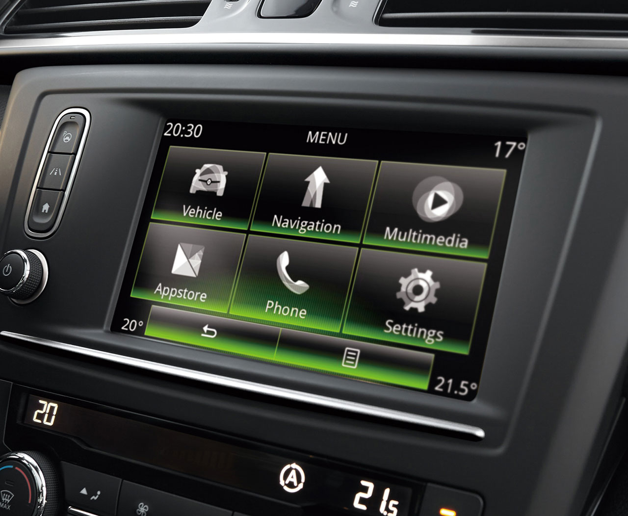 7インチマルチファンクションタッチスクリーン