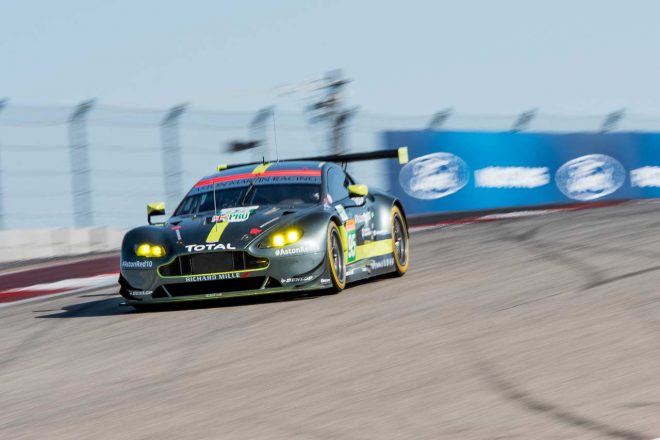 95号車アストンマーチンがフリープラクティス2回目でトップタイムをマークした。