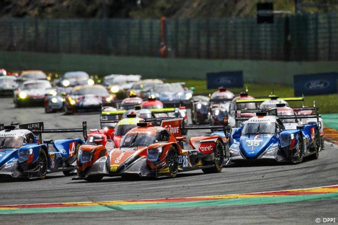 LMP2クラスは参戦チームすべてが同じシャシー、エンジンを使用しているため、実質ワンメイク化している。