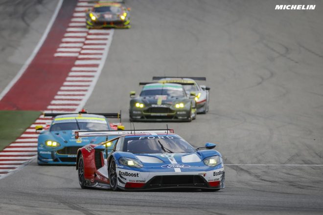 フォードGTは母国レースで上位進出できず。
