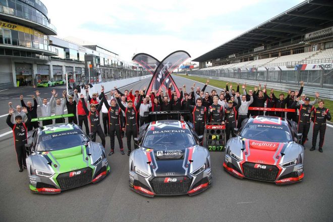 スプリントカップ・チームチャンピオンとなったベルジャン・アウディ・クラブチームWRT