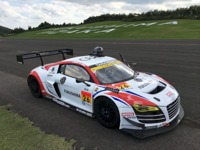 デモランを行なったTAISAN SARD R8 FUKUSHIMA