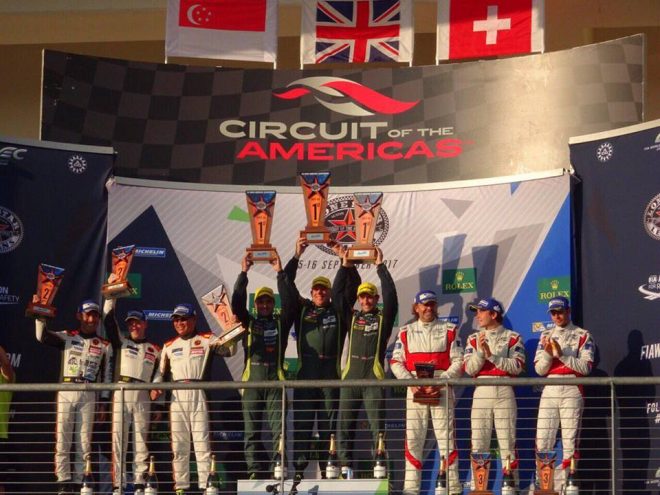 2017年シーズン3回目の表彰台に立ったクリアウォーター・レーシング