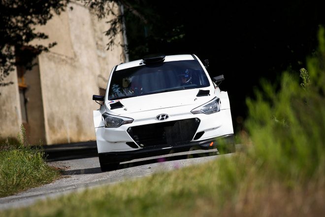 HMDP選抜テストに使用された新型ヒュンダイi20 R5
