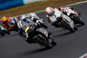 ポール・トゥ・ウインで初優勝を飾った栗原佳祐