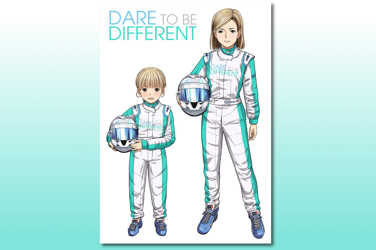 スージー・ウォルフの等身大POPとミニスージーPOPイラスト