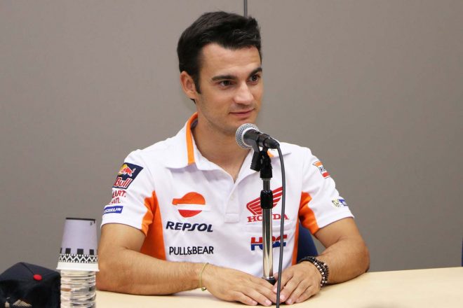 今季のミシュランタイヤについて語るダニ・ペドロサ