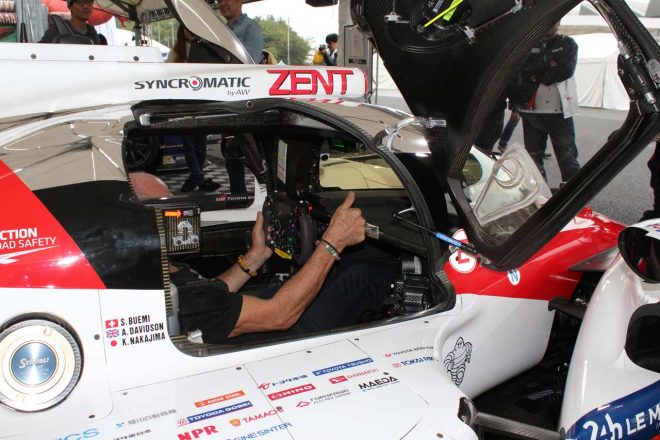 TS050ハイブリッド、TS030ハイブリッドは体験搭乗が可能だ。