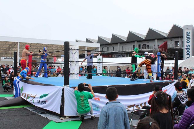 森のプロレスの様子