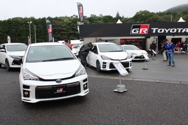 新ブランド『GR』のモデルが並ぶGAZOO Racing PARK