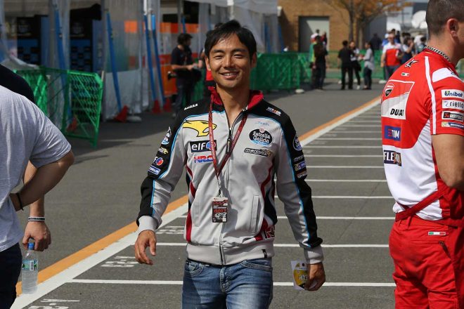 ジャック・ミラーの代役参戦となった青山博一もリラックスした表情