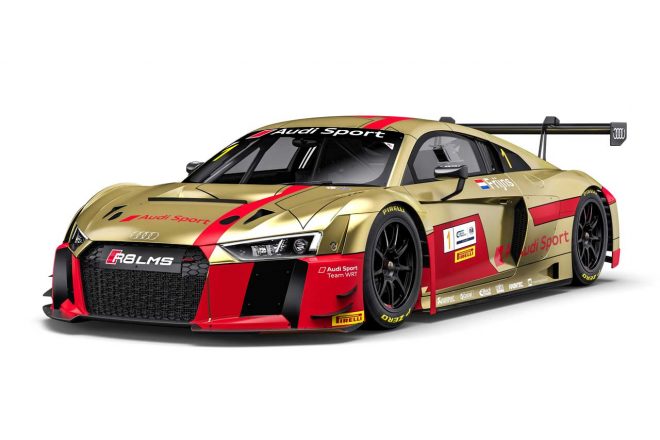 ロビン・フラインスがドライブする1号車アウディR8 LMS