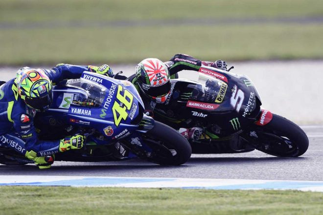 バレンティーノ・ロッシとヨハン・ザルコの争い