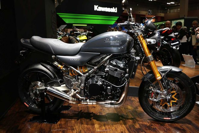 Z900RSカスタム車（参考出品）。手掛けたのはモトコルセ