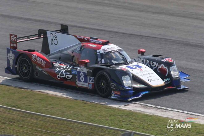 総合優勝した8号車オレカ05・ニッサン／ジャッキー・チェン・DCレーシング