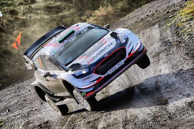 エバンスがドライブするフォード・フィエスタWRC