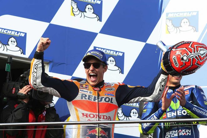 有利な状況でバレンシアに乗り込むマルケス。4度目のチャンピオン獲得となるのか