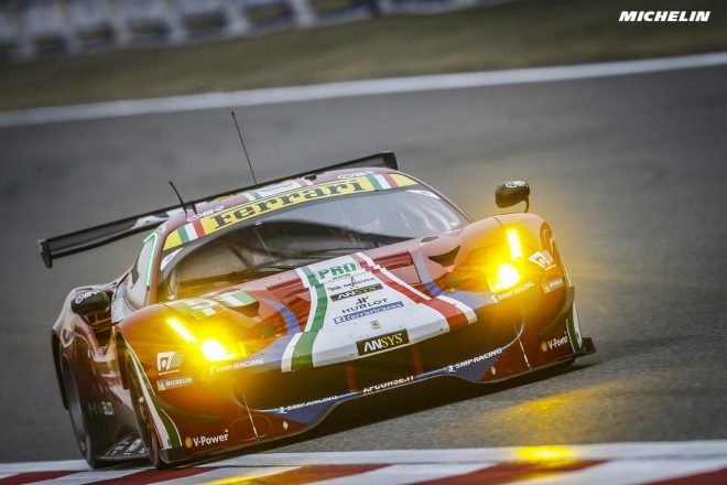 GTコンストラクターズ世界選手権タイトルを獲得したAFコルセの51号車フェラーリ488 GTE