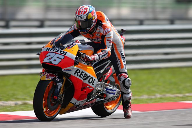 ダニ・ペドロサの足出し走法