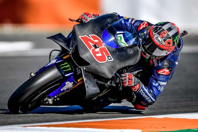 初日のテストで登場したヤマハの新型空力カウル