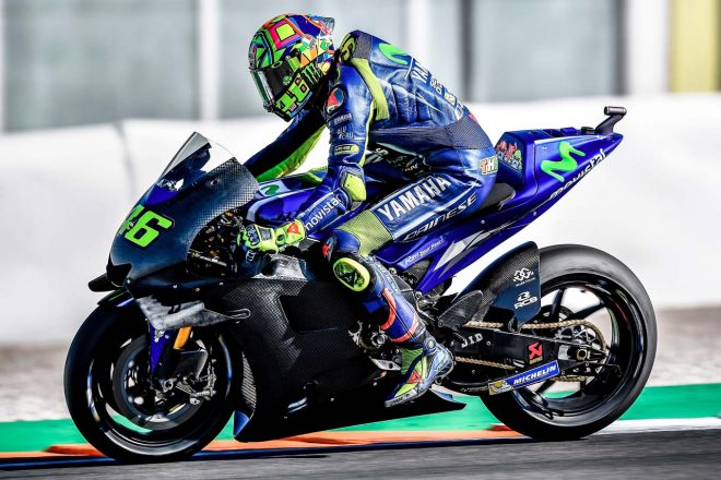 初日のテストで登場したヤマハの新型空力カウル