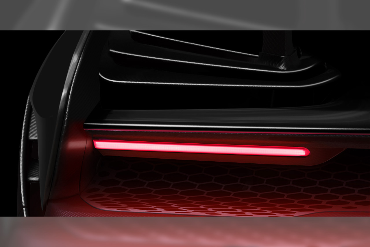 『BP23』のコードネームが付けられたアルティメットシリーズの最新モデルのリヤエンド