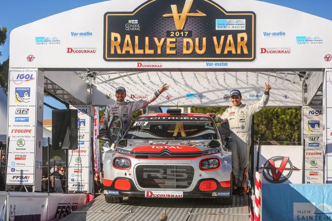 ラリー・デュ・バールでゼロカーを務めたシトロエンC3 R5