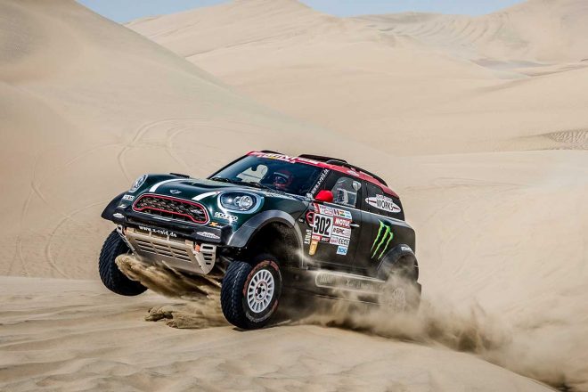 総合5番手のホアン・ナニ・ロマ（ミニ・ジョンクーパー・ワークス・ラリー）