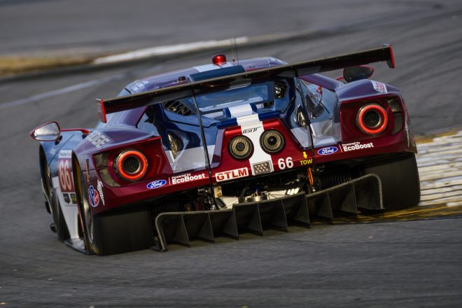 GTLMクラストップとなったフォード・チップ・ガナッシレーシング、66号車フォードGT