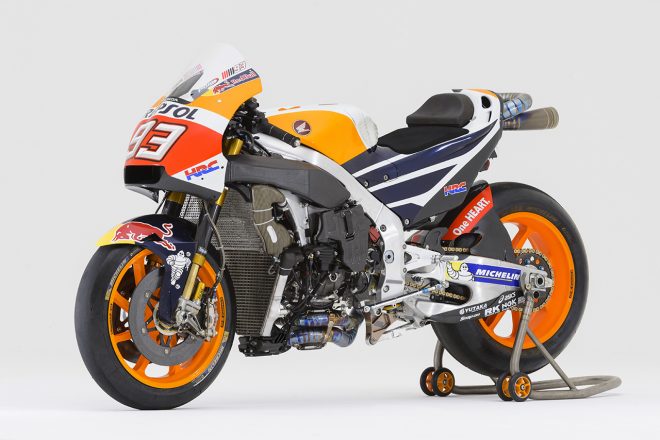 ホンダRC213V サイドビュー（左、カウルなし）