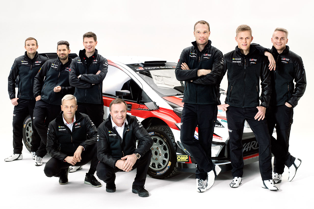 2018年のWRC世界ラリー選手権に挑むTOYOTA GAZOO Racing WRTのメンバーたち