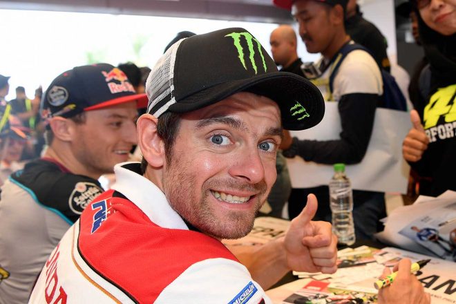 チームメイト、クラッチローは中上にとってよき兄貴分になっているようだ