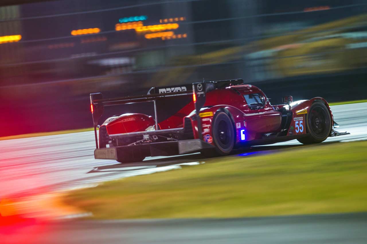 1月上旬の公式テストで総合8番手につけた55号車マツダ