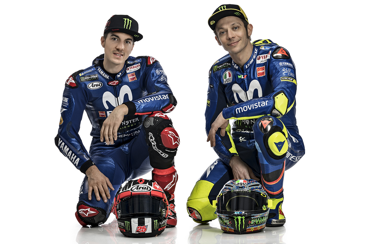 マーベリック・ビニャーレス（左）、バレンティーノ・ロッシ（右）