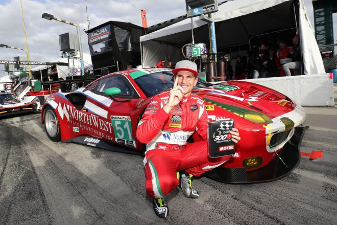 2017年のル・マン24時間ウイナーであるダニエル・セラがIMSA初レースでGTDクラスのポールポジションを獲得した